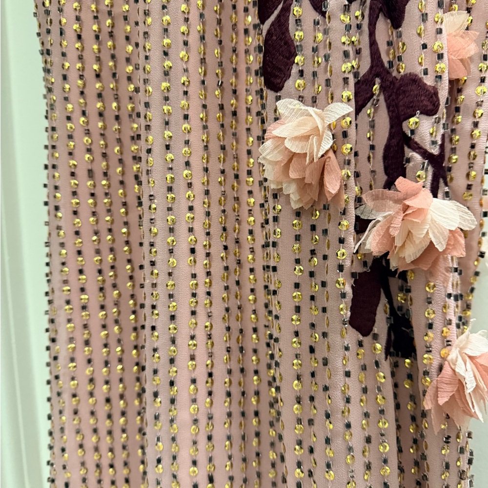 Karen Millen Pink Floral Embellished Dress - Picture 15 of 15